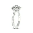 thumbnail image 3 of IGI Certified 4 Carat Oval Shape Lab Grown Diamond Engagement Ring | 14K White Gold |Glowing Globe Halo Diamond Ring | FG-VS1-VS2 Quality Friendly Diamonds, 3 of 6