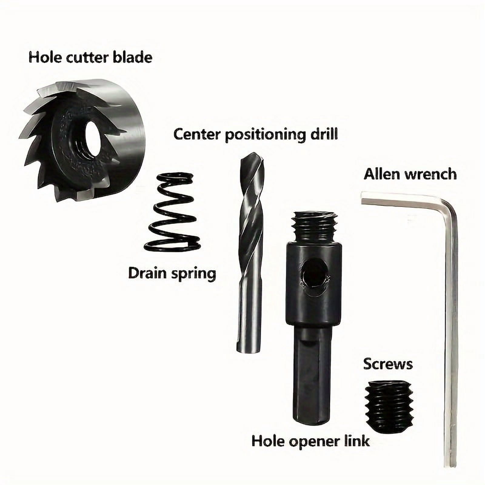 5pcs Heavy-Duty Hole Saw Drill Bit Set - All-Purpose for Stainless Steel, Aluminum, Plastic & Wood - Circular Blade Drill Bits Kit for DIY， Renovation