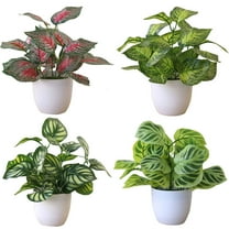 Ludlz Artificial Foliage Plant Potted Bonsai Wedding Party Home Mall Desk Office Decor