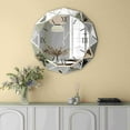 thumbnail image 6 of SHYFOY Modern Accent Mirrored Square Wall Clock Glass Sparkle Bling Decor for Wall Decor, 6 of 7