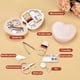 thumbnail image 5 of Mini kit de aguja e hilo | Herramienta de costura de viaje y juego de reparación para el hogar, campamento, uso al aire libre | Organizador de plástico compacto y liviano | Rosa | Incluye tijeras, 5 of 5