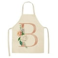 thumbnail image 6 of Joernso Letter A to Z Alphabet Pattern Kitchen Apron Sleeveless Cooking Cleaning Tools, 6 of 8