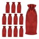 thumbnail image 4 of 12 bolsas de arpillera para botellas con cordón perfecl rojo, 4 of 8
