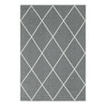 thumbnail image 3 of Unique Loom Decatur Collection Area Rug - Diamond (6' 4" x 9' Rectangle Dark Gray/Ivory), 3 of 7