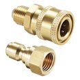 thumbnail image 1 of Unique Bargains Garden Hose Brass Quick Connect Set M14x1.5 Male & Female Thread, 1 of 1