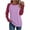 Purple#5, variant on Hzzrkos Women Casual Loose Color Block Raglan Long Sleeve Round Neck Tunic Top Pullover Tee Soft Lightweight Blouse Shirt Everyday Fashion Basic Tops