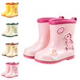 thumbnail image 6 of Otqutp Kids Rain Boots Boys Girls Dinosaur Non-slip Waterproof Rubber Shoes Outdoor Easy-On Mid-Calf Boots for Toddlers, 6 of 6
