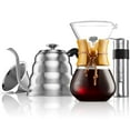 thumbnail image 1 of MITBAK Pour Over Coffee Maker Set | Kit Includes 40 OZ Gooseneck Kettle with Thermometer, Coffee Mill Grinder & 20 OZ Coffee Dripper Brewer | Great Replacement for Coffee Machines, 1 of 2