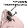 thumbnail image 4 of Feishell Fit for iPhone 16 Plus Magnetic Case Compatible with Magsafe,Shockproof Slim Invisible Ring Holder Kickstand Support Car Mount Camera Lens Film Protection Phone Case,Pink, 4 of 7