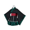 thumbnail image 2 of Green Checkered Kimono Maid Dress, 2 of 7