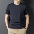 thumbnail image 6 of Men's Ice Silk Short Sleeve T-Shirts Crew Neck Summer T-Shirts, 6 of 7