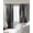 Dark Gray Black, variant on Green Forest Blackout Curtains for Bedroom/Living Room, Thermal Insulated Kitchen Curtains, Pine Tree Summer Botanical Modern Art Grommet Darkening Window Treatment Drapes 42"x63"x2
