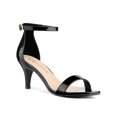 thumbnail image 1 of Unique Bargains Women's Solid Color Open Toe Stiletto Heeled Ankle Strap Sandals, 1 of 7