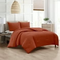 thumbnail image 2 of Nanshing Amerie 3 Piece Casual Stripes Comforter Set, Rust, King, 2 of 6