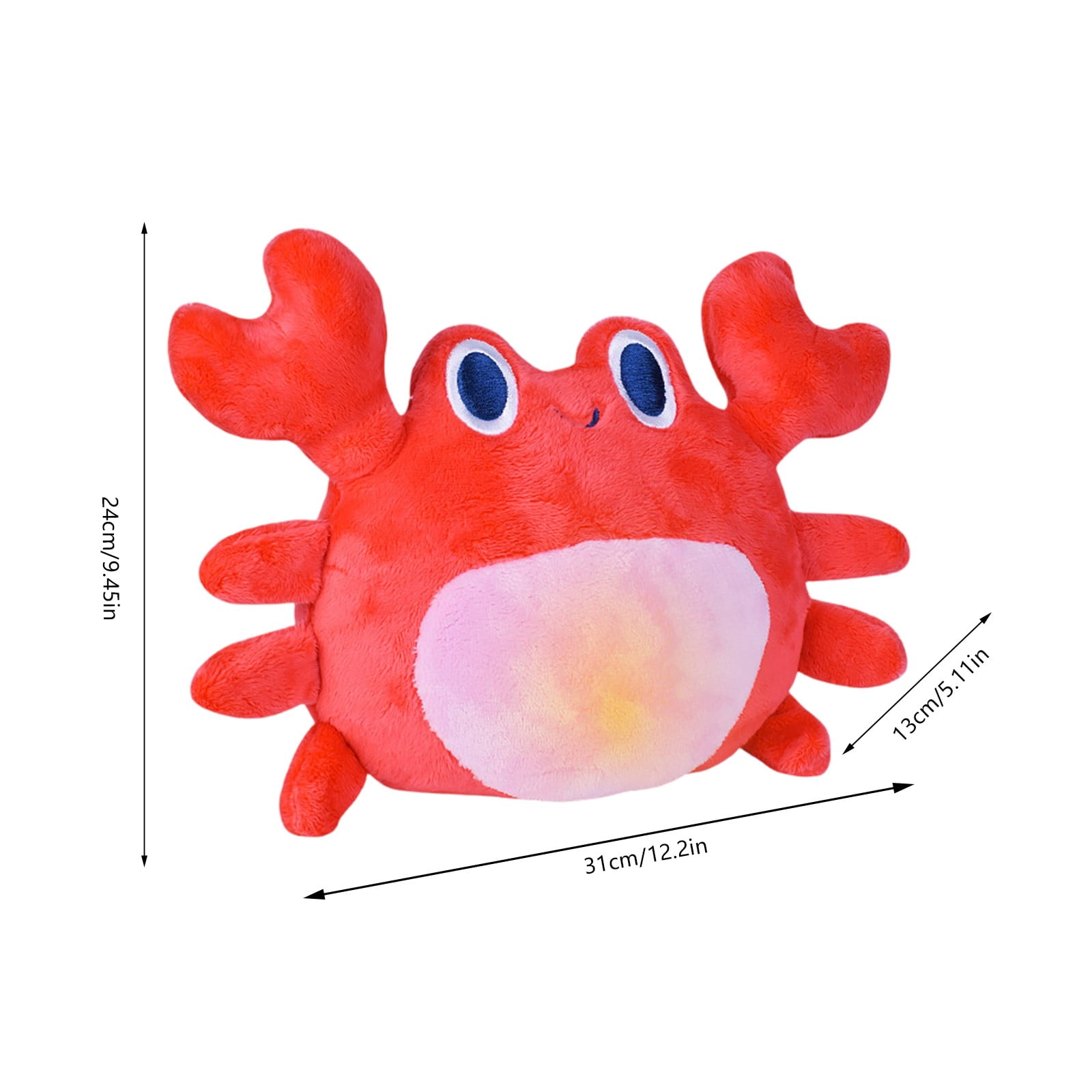 BallsFHK Infant And Toddler Soothing Toys Baby Sleep Soothing Lamp Puppet Music Luminous Doll Plush Fabric Toys
