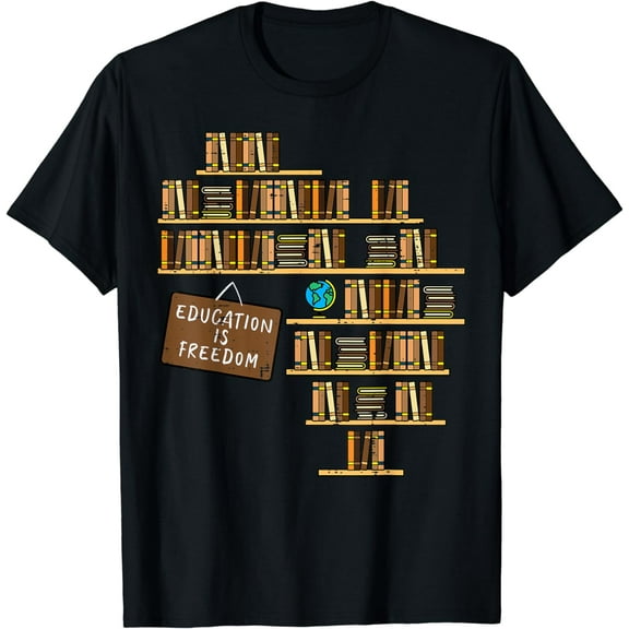 Black History Education Is Freedom Teacher Men Women Kids T-Shirt