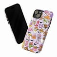 thumbnail image 3 of Cute Halloween Western Phone Case for iPhone 16 15 14 13 12 11 Pro Max, Mini & Plus – Kawaii Ghosts, Pumpkins, Cowgirl Boots & Skeletons (Purple), 3 of 6