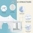 thumbnail image 6 of Erommy 26x19ft Party Tent,Heavy Duty WeddingTent with 8 Removable Sidewalls, 8 Church Windows and 2 Pull-Back Doors, White, 6 of 9