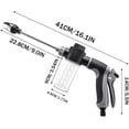 thumbnail image 7 of Pressure Washer, 2026 New Heavy Duty Hose Nozzle, 15X High Pressure, 360 °   Rotating with 3 Spray Modes, Universal 1/2" Hose, Tool-Free Install for Car Patio Garden Outdoor Cleaning (1psc), 7 of 7