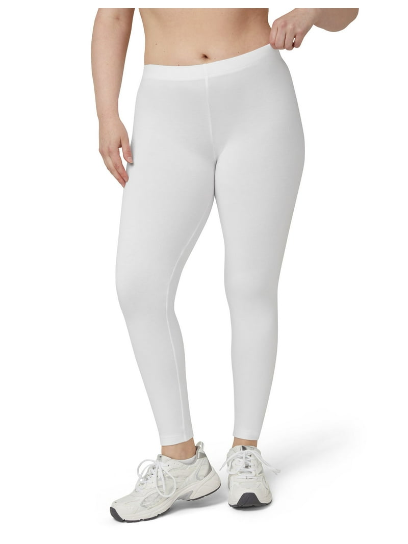 No nonsense Women's Cotton Legging, White, Small - Walmart.com