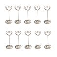 thumbnail image 1 of Kearding 10 piezas de de Metal para Hotel, soporte para placa de matrícula, soporte para tarjeta de nombre de compromiso de boda, soporte Kits de decoración para fiestas, 1 of 6