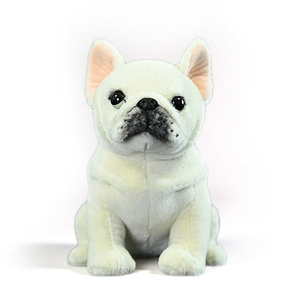 PuffPurrs Lifelike French Bulldog Plush Toy, Realistic French Bulldog Teddy Stuffed Animal, Cute Pet Lover Toy Gift, 9Inch
