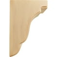 thumbnail image 3 of Ekena Millwork 3 1/2"W x 5"D x 7 1/2"H Bedford Bracket, Red Oak (4-Pack), 3 of 4