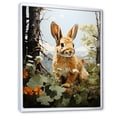 thumbnail image 2 of Designart "Hopper Pastoral Rabbit Energetic wall art" Animals Floater Framed Canvas Wall Art, 2 of 7
