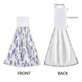 thumbnail image 3 of Yayeee Kitchen Hanging Hand Towels Set of 2 with Loop Bathroom Absorbent Tie Towel, Watercolor Lavender Pattern, 3 of 7