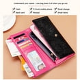 thumbnail image 4 of TAZAG Women's Long Wallet Genuine Leather Wallet Multiple Card Slots Large Capacity Zipper Mobile Wallet, 4 of 7
