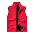 thumbnail image 4 of Kezqiaxn Vest for Men Solid Casual Sleeveless Warm Zip Up Jacket with Pockets Winter Coat Fashion Clothing 2026, 4 of 9