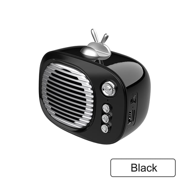 Haut-parleur Bluetooth Rétro Vintage Radio FM Style Classique Ancien Supporte Carte aux TF KQS8, Recherche de Canal Précise