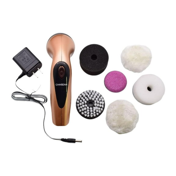 Segolike Automatic Electric Shoe Polisher Brush Shine Polisher Replacement Brush Heads Electric Shoe Shine Kit Portable for Sofa Shoes Gold