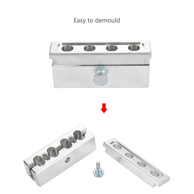 Herramienta de lápiz labial de bricolaje, soporte de molde de bálsamo labial de aleación de aluminio de moldeo de relleno de bálsamo(#1) Molde de lápiz Spptty Productos cosméticos