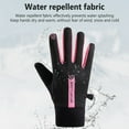 thumbnail image 4 of 1 Pair Men Women Full Finger Mittens Thickened Windproof Cold-proof Touch Screen Outdoor Running Riding Ski Gloves, 4 of 9