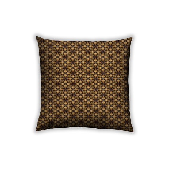Ahgly Company Outdoor Square Patterned Throw Pillow, 18 inch by 18 inch