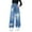 Blue, variant on Cute Jeans for Teen Girls Wide Leg Jeans Elastic Waist Baggy Jeans Y2𝐊 Streetwear Kids Animals Denim Pants Loose Fit
