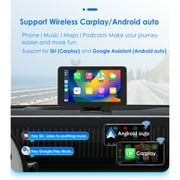 GPS Navigation Apple Carplay AUX FM Car Radio Stereo Head Unit 7 Touchscreen 360° Adjustable Portable Mirror Link Android Auto Monitor Player