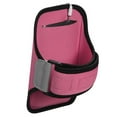thumbnail image 3 of Premium Sports Armband Case for Panasonic Eluga I7, Ray 550, P101, A4, Micromax Bharat 5 , Bharat 5 Plus, Canvas Infinity Pro - Pink + MND Mini Stylus, 3 of 5