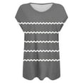 thumbnail image 6 of XuJwPNcy Tops for Women Casual Loose Cap Sleeve Print Tshirts Summer V Neck Basic Blouses Trendy Outfits, 6 of 6