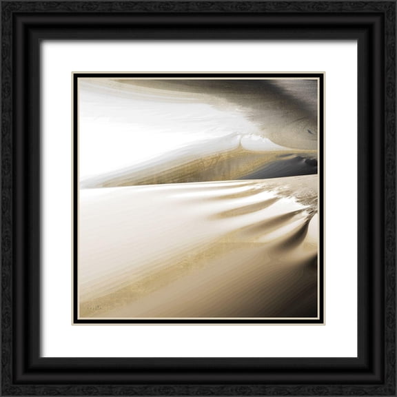 Sophie 6 12x12 Black Ornate Wood Framed with Double Matting Museum Art Print Titled - Dunes