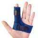 thumbnail image 1 of Férula para dedo (azul, izquierda o derecha), el gatillo se refiere al soporte para el dedo con barras de aluminio, que se utiliza para rociar, aliviar el dolor y lesiones deportivas., 1 of 5