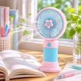 thumbnail image 4 of Voglyf Mini Handheld Fans, Cute Portable Pocket Personal Fan For Women Teens Girls Travel Trips, Lightweight Compact Fan Set For Outdoor Party Favors Holiday Gifts & Giveaways(1PCS,Pink), 4 of 8