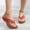 Red, variant on My Order ABPWLY Women's Vintage Walking Slippers with Arch Support Anti-Slip Wedge Heel Orthopedic Sandals Slippers Flip Flops
