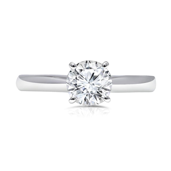 UNITED WORLD DIAMONDS 1.50 Carat Lab Grown Diamond Solitaire Ring, 14K White Gold with Round Diamond for Women - Elegant and Timeless Jewelry (Color I  / Clarity SI2  / SIZE 7)