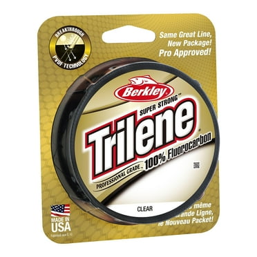 Berkley Trilene® 100% Fluorocarbon Fishing Line, Clear, 6 lb Test Strength, 200 yd