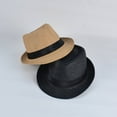 thumbnail image 5 of TELOLY Top Hat Men Summer Versatile Travel Casual Hat Fedora Hats for Men Fashionable Top Hat for Young and Middle-Aged People Womens Hats,Khaki, 5 of 5