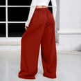 thumbnail image 6 of Bibifish Womens Pants Slate Pleated Waist Lightweight Baggy Tapered Leg Pants Outdoor Trips Daily Wear Trousers With Side Pockets, 6 of 6