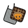 thumbnail image 2 of Caroline's Treasures Fall Acorn on Gingham Pair of Pot Holders, 2 of 3