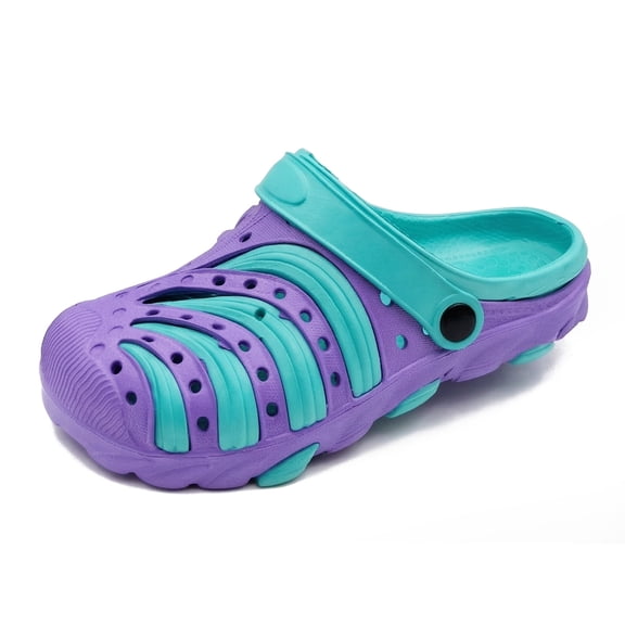 LAVRA Girls' Clogs Kids EVA Garden Shoes Slip-On Slingback Non-Slip Water Resistant Sandals